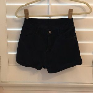 High-Waisted Corduroy Shorts
